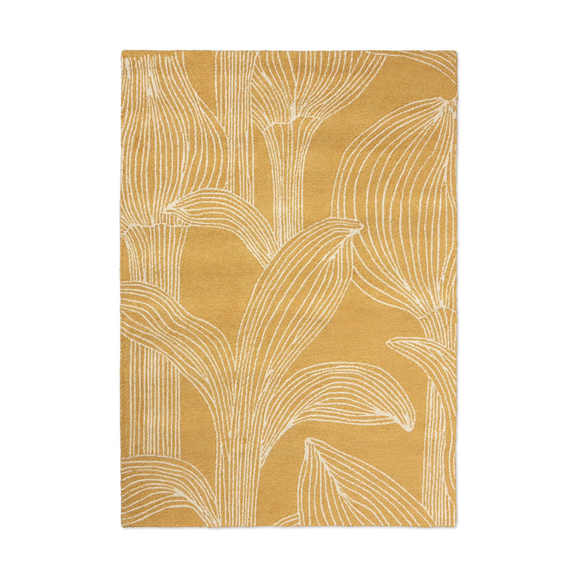Kukat puhkeavat matte outdoor, Straw, 140x200 cm Marimekko