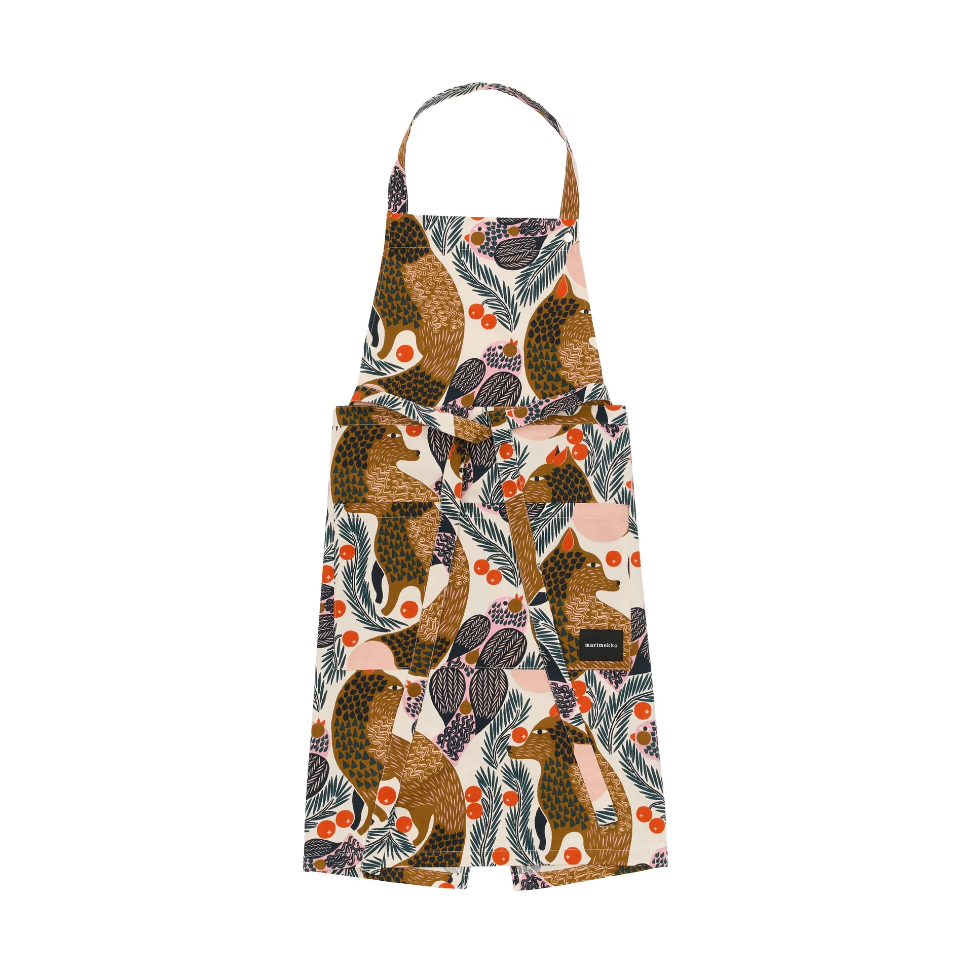 Pieni Ketunmarja apron, White-multicolour Marimekko