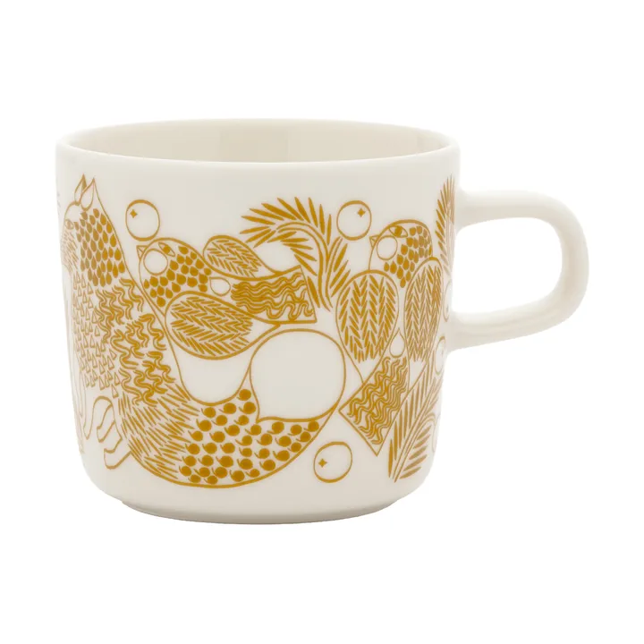 Piirto Ketunmar coffee cup - White-bronze brown, 20 cl - Marimekko