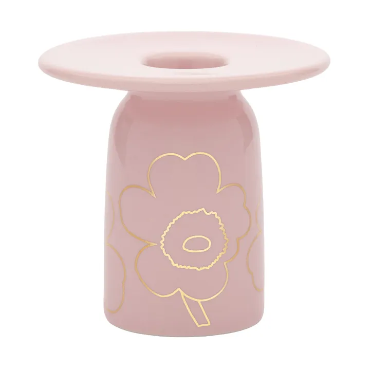 Piirto Unikko candlestick - Pink-gold - Marimekko