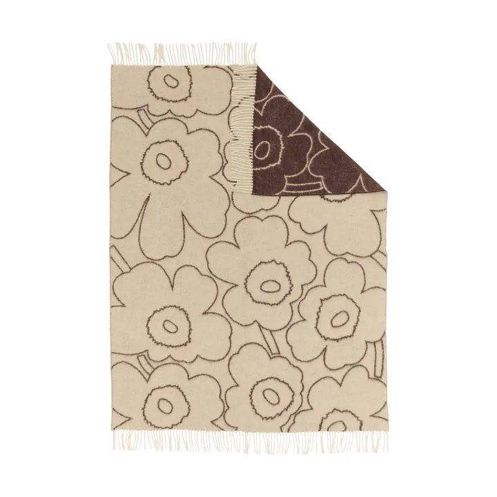 Piirto Unikko throw 130x170 cm - Off white-mole - Marimekko