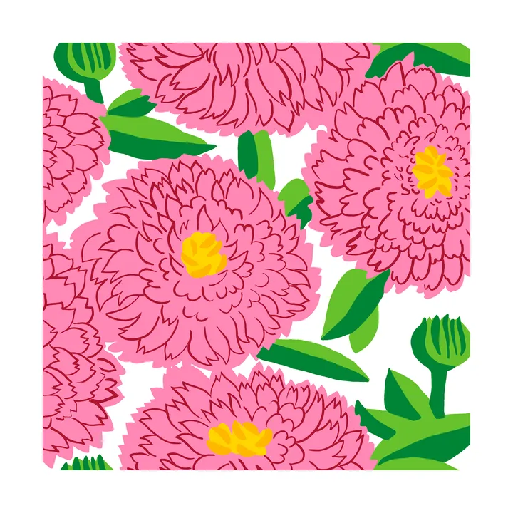 Primavera napkin 33x33 cm 20-pack - Pink - Marimekko