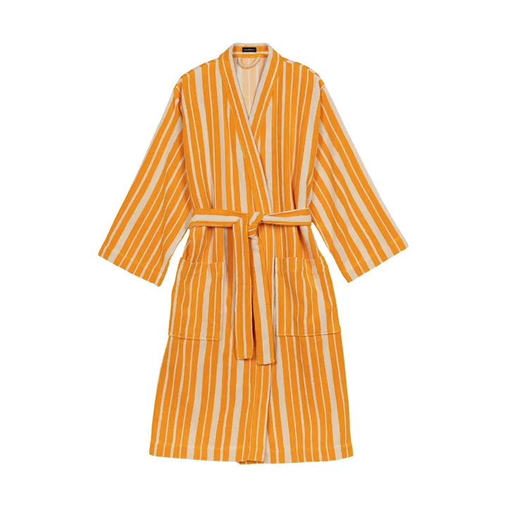 Raide bathrobe yellow - XL - Marimekko