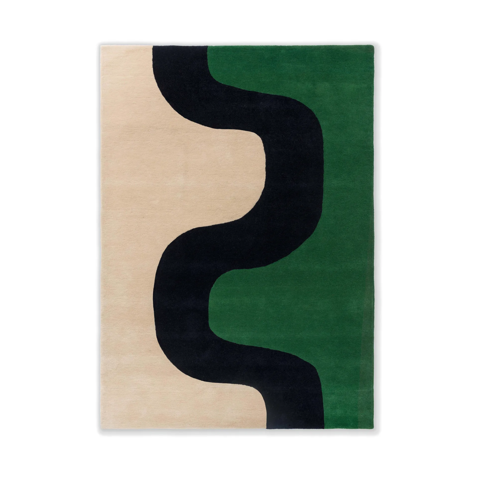 Seireeni wool rug, Green, 170x240 cm Marimekko
