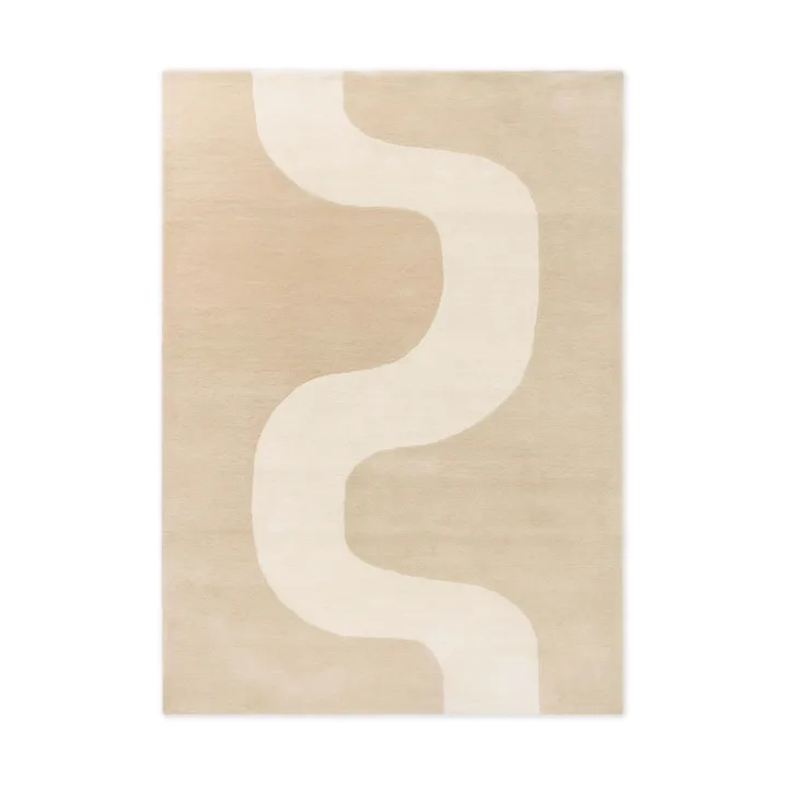 Seireeni wool rug - Warm beige, 140x200 cm - Marimekko
