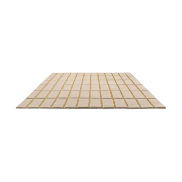 Tiiliskivi wool rug - Bronze yellow, 140x200 cm - Marimekko