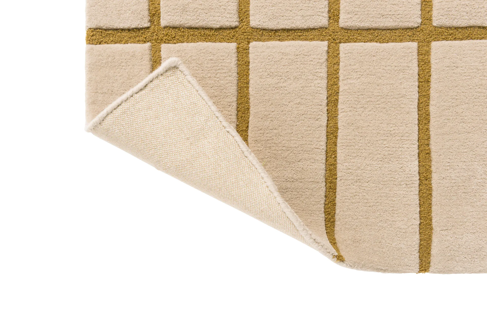 Tiiliskivi wool rug, Bronze yellow, 250x350 cm Marimekko