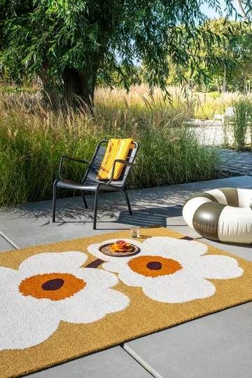 Unikko anniversary outdoor rug - Honey, 160x230 cm - Marimekko