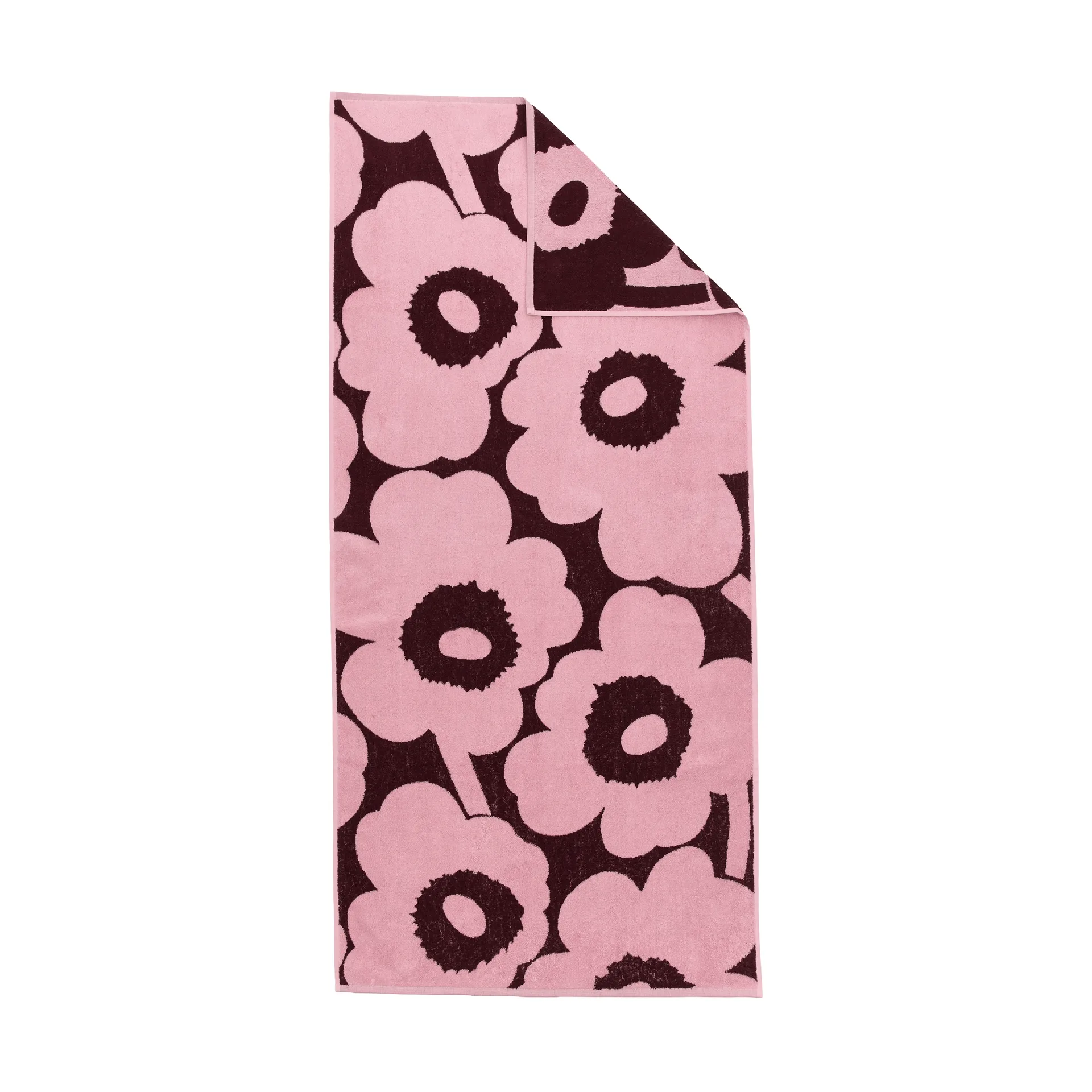 Unikko bath towel 70x150 cm, Plum-pink Marimekko