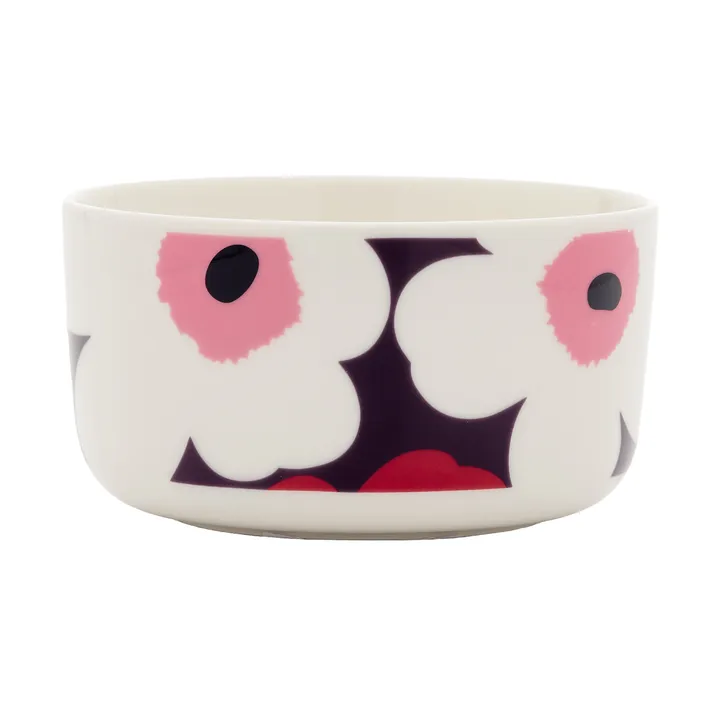 Unikko bowl 5 dl - White-plum-cranberry-pink - Marimekko