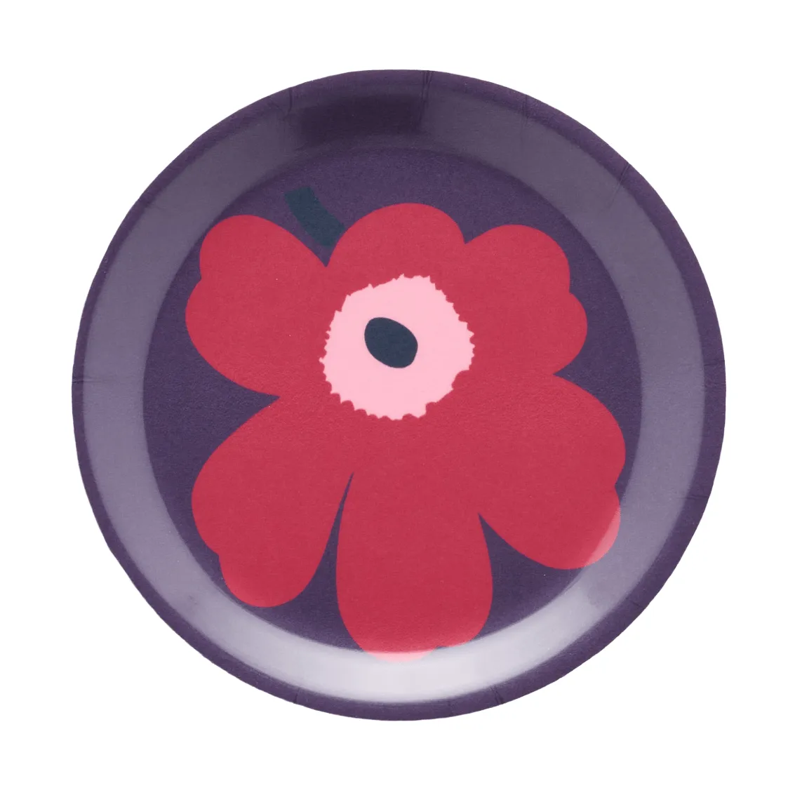 Unikko coasters, Plum-cranberry-rose, Ø11 cm Marimekko