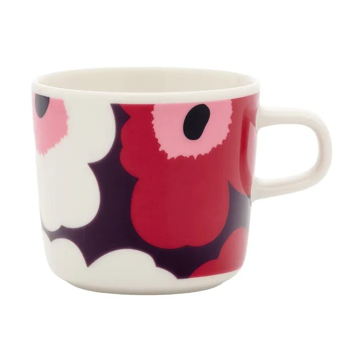 Unikko coffee cup 20 cl - White-plum-cranberry-pink - Marimekko