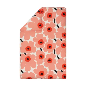 Unikko duvet cover 150x210 cm - Off white-coral-orange red-charcoal - Marimekko