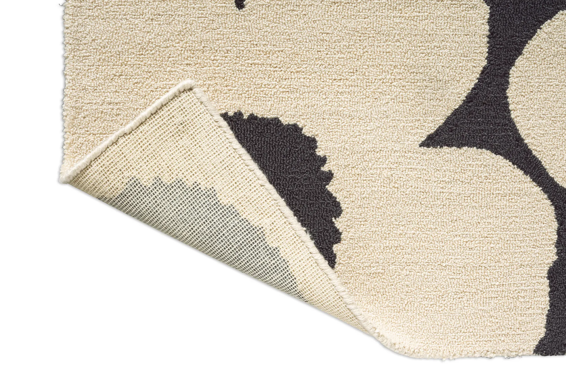 Unikko outdoor rug, Charcoal-white, 140x200 cm Marimekko