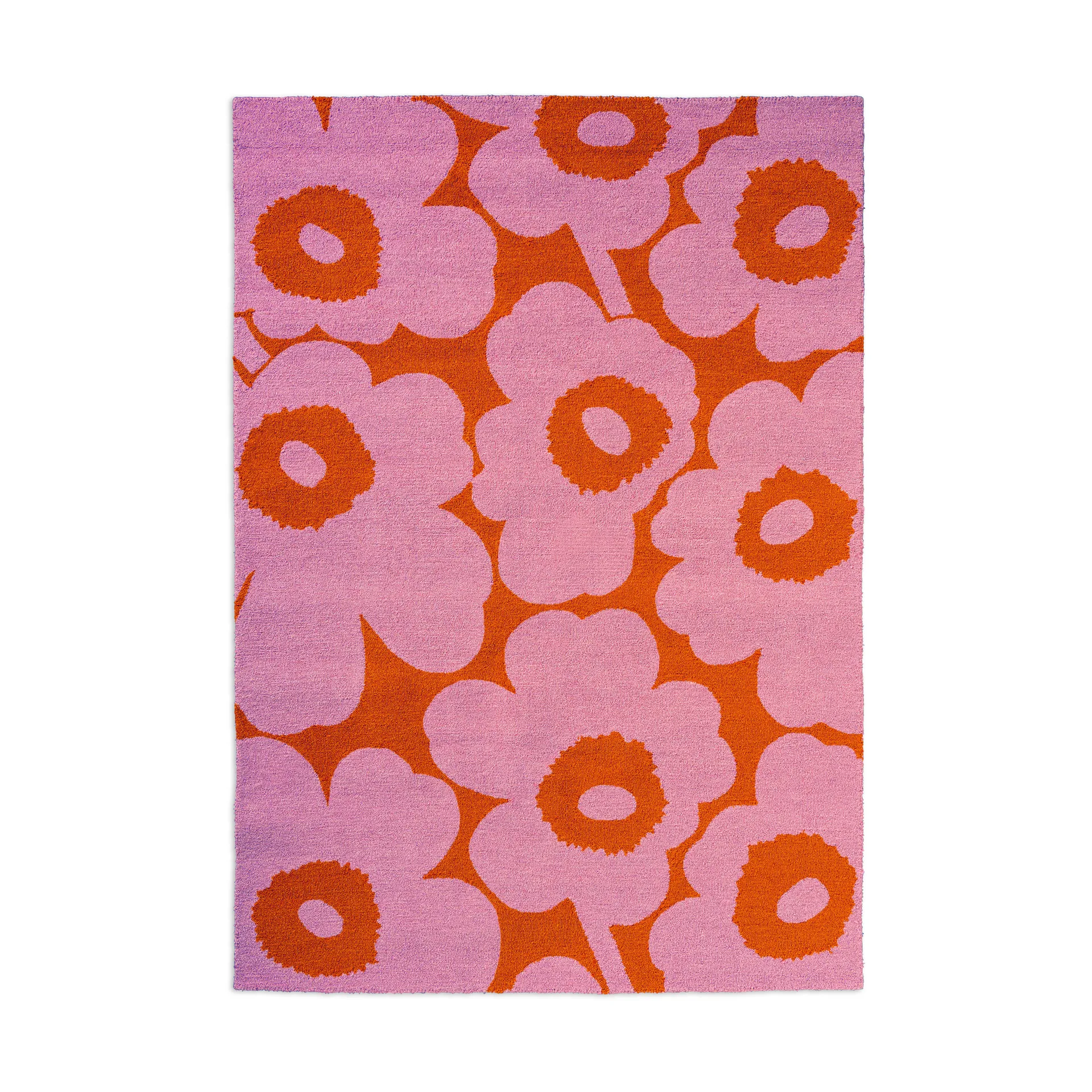 Unikko outdoor rug, Pink-orange, 250x350 cm Marimekko