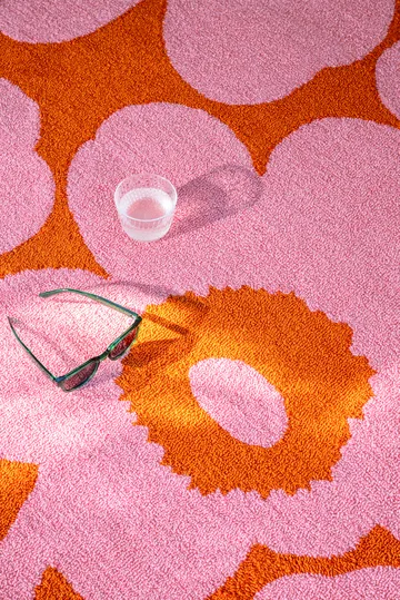 Unikko outdoor rug - Pink-orange, 250x350 cm - Marimekko