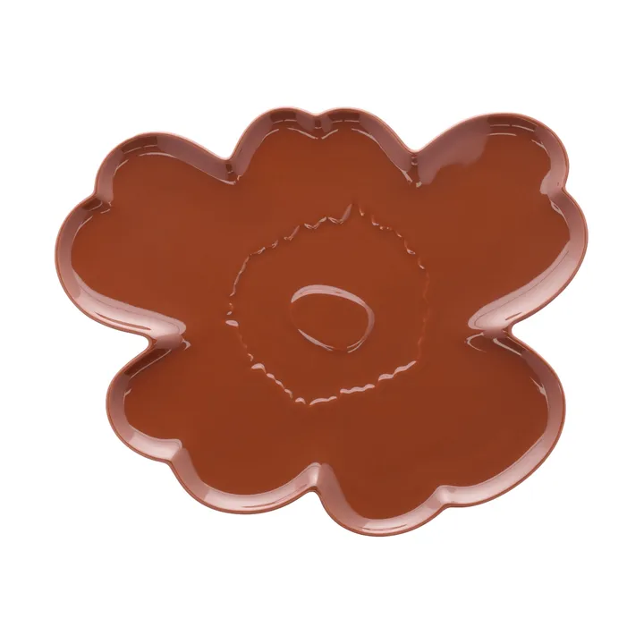 Unikko Shape platter 32 cm - Chestnut - Marimekko