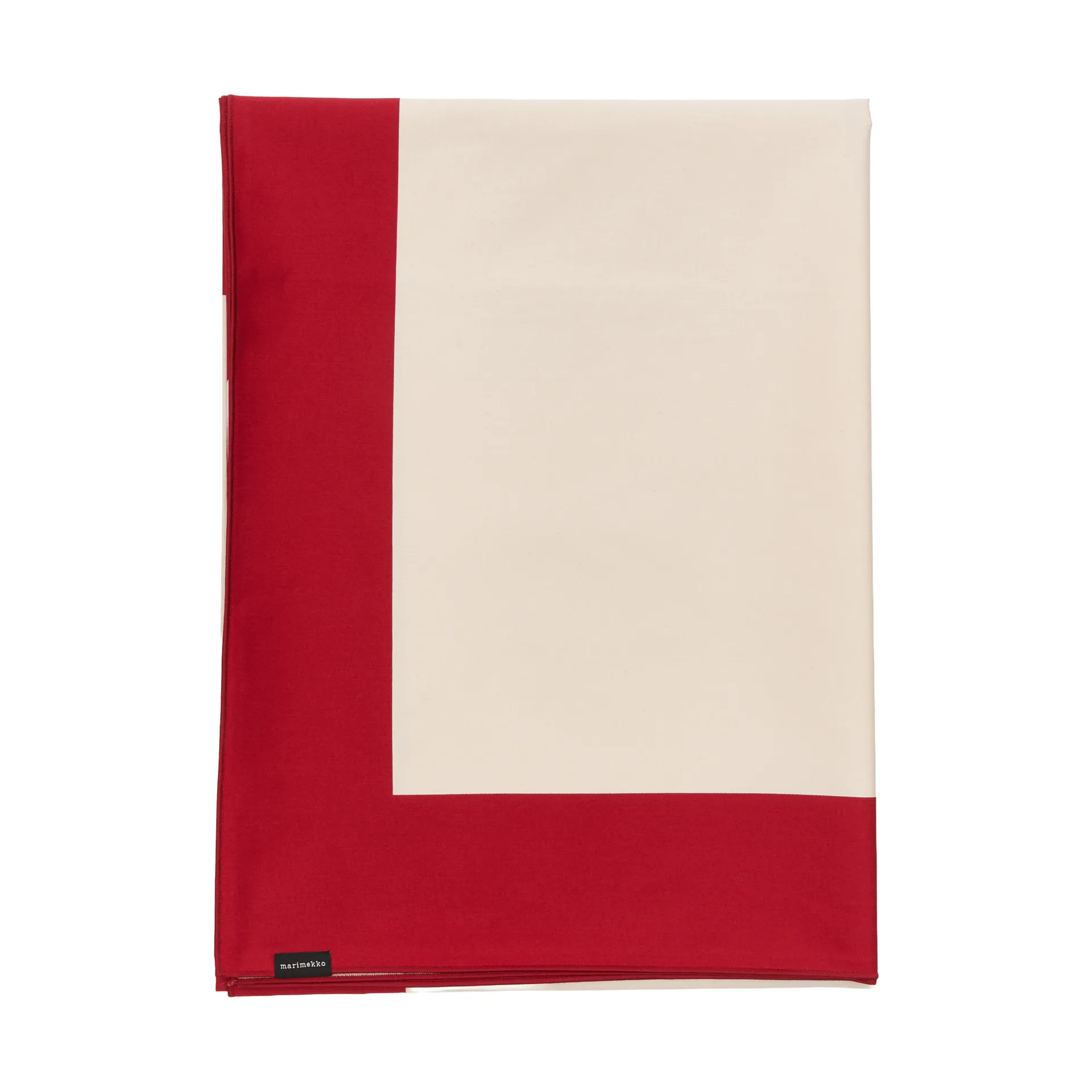 Unikko tablecloth, Off white-cranberry-rose, 140x140 cm Marimekko