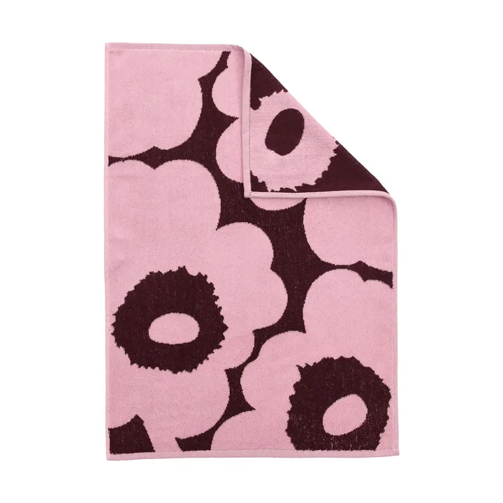 Unikko towel 50x70 cm - Plum-pink - Marimekko