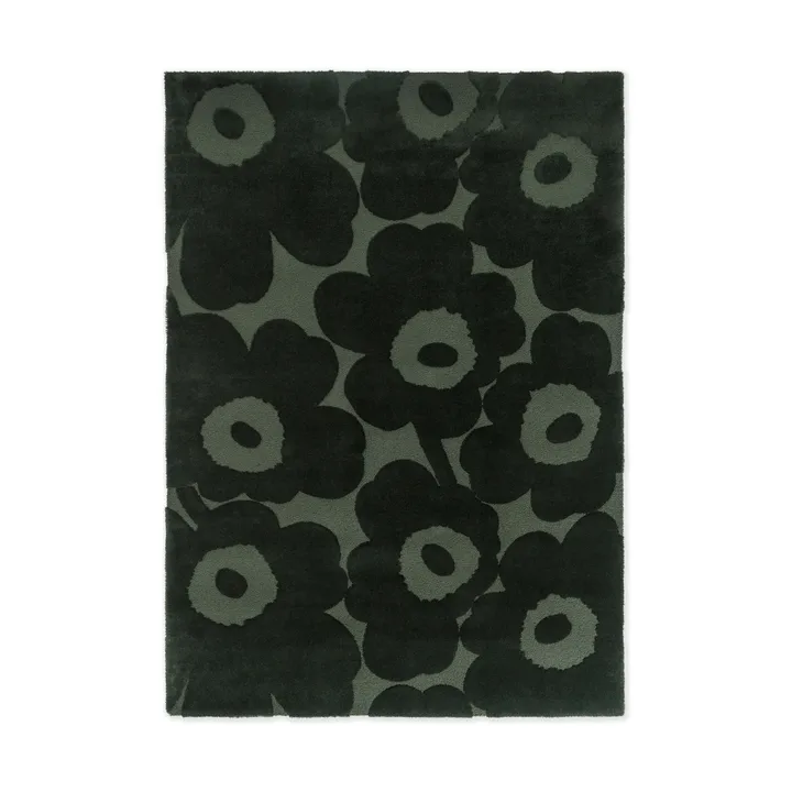 Unikko wool rug - Dark green, 170x240 cm - Marimekko