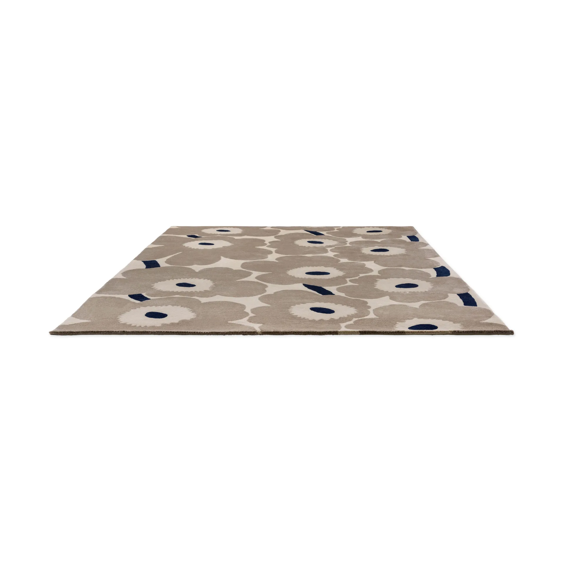 Unikko wool rug, Greige, 140x200 cm Marimekko