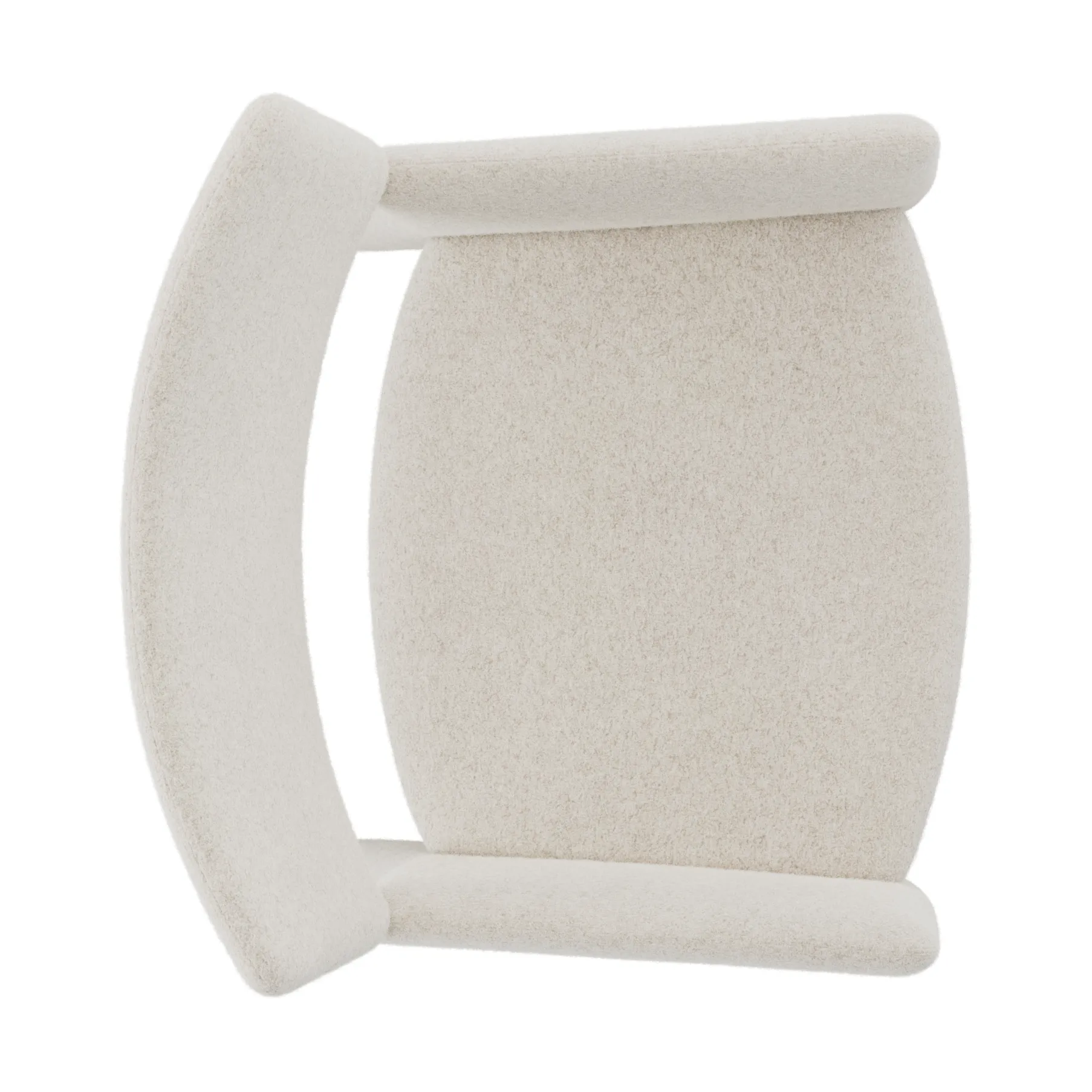 Crown Easy Chair, Spiral 21 Chalk Massproductions
