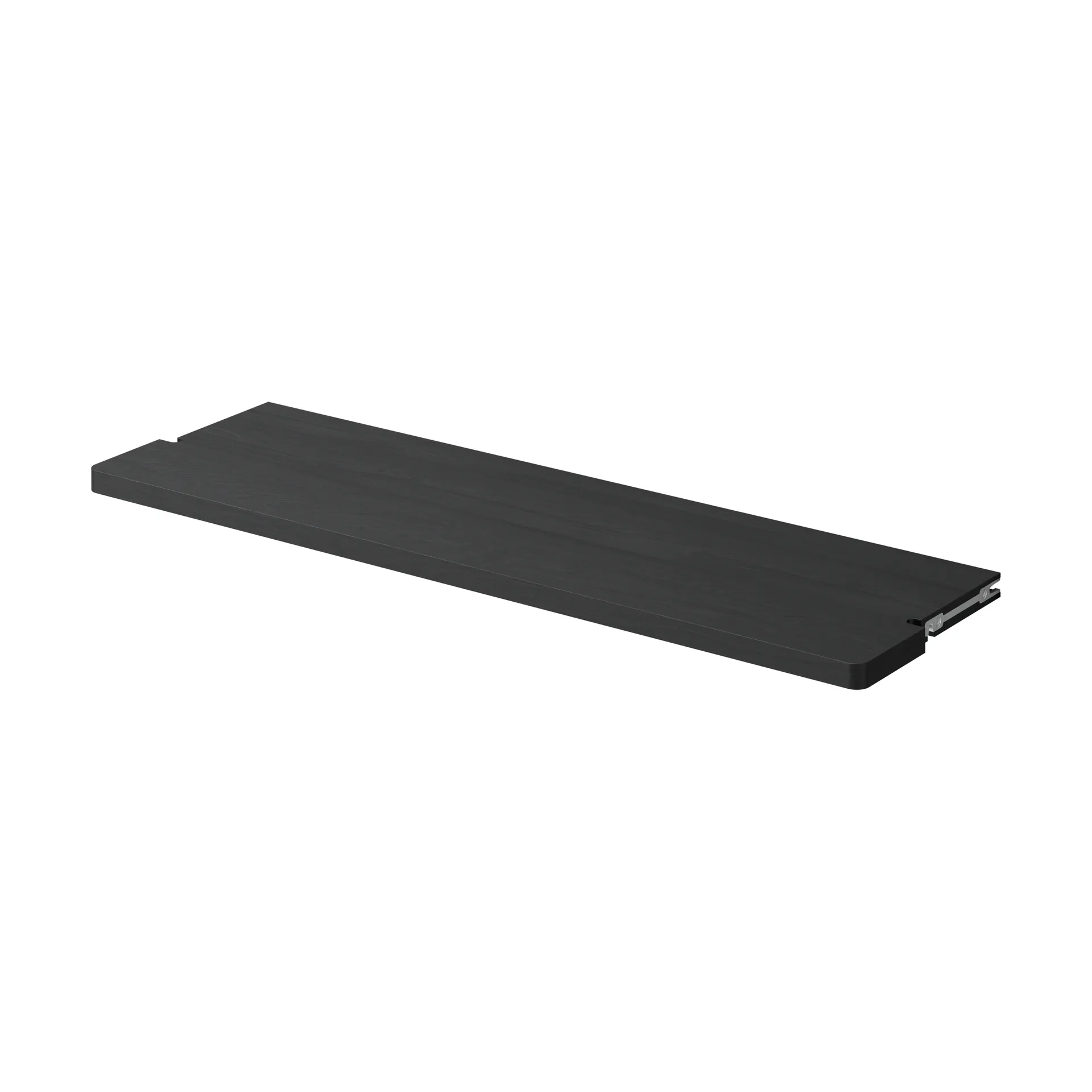 Gridlock Shelf W800 shelf, Black stained Ash Massproductions
