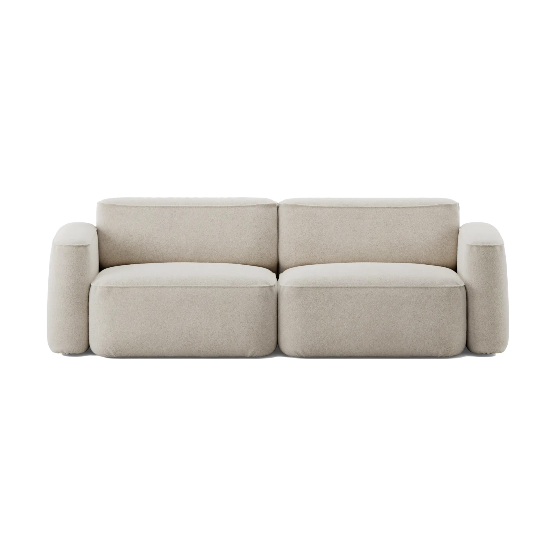 Patch 2.5-seater sofa, Spiral 21 Chalk Massproductions