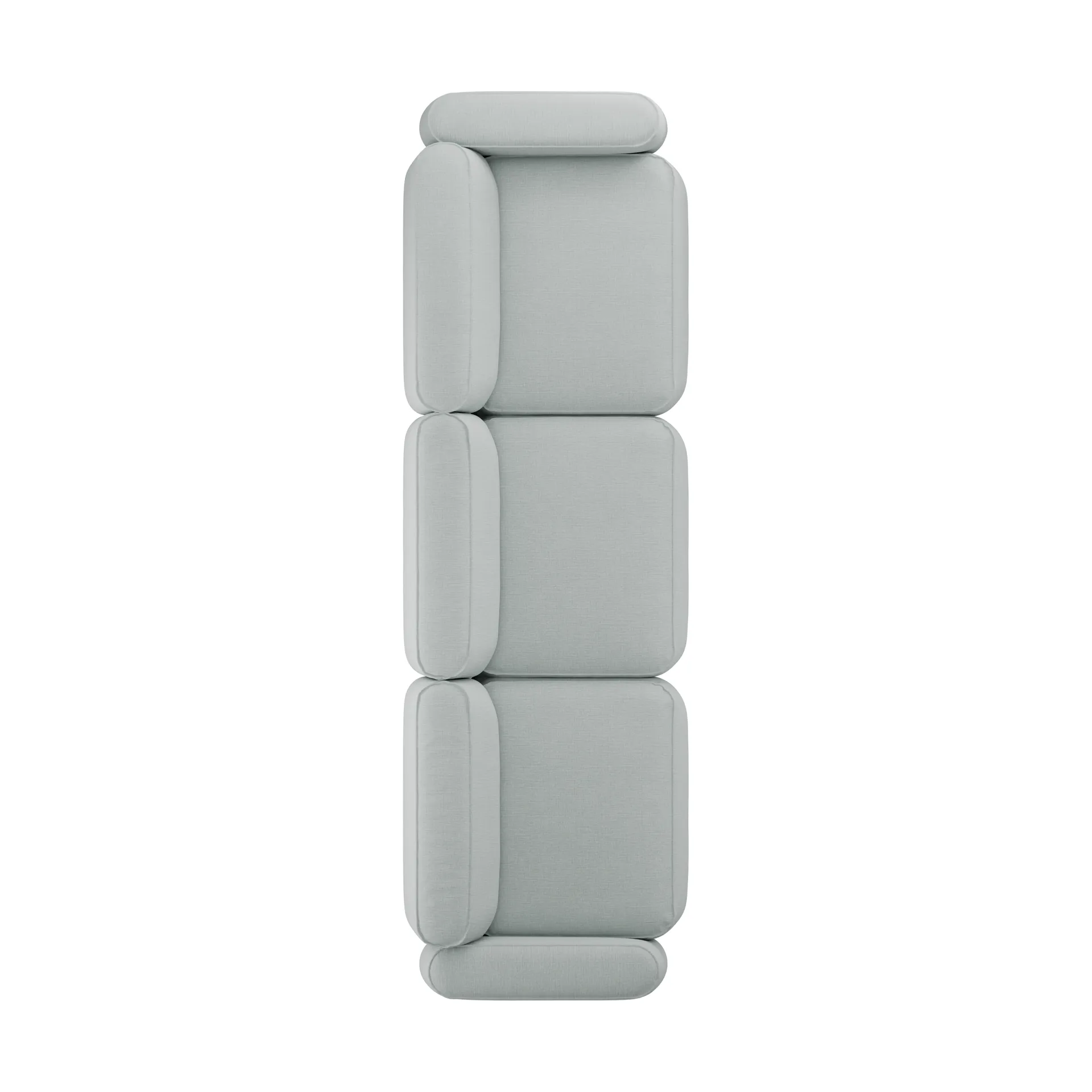 Patch 3-seater sofa, Linara 253 Swedish Grey Massproductions