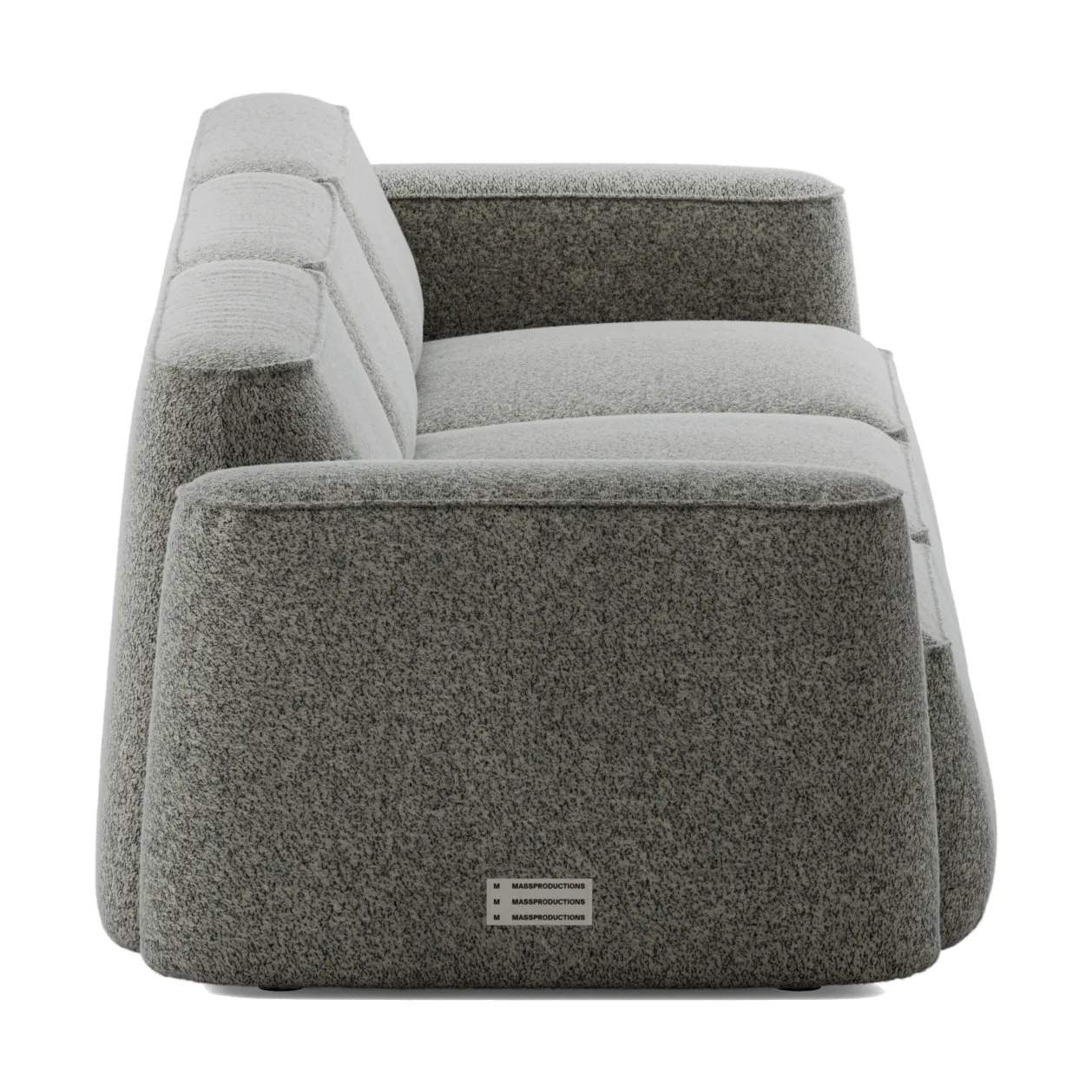 Patch 3-seater sofa, Spiral 23 Monochrome Massproductions