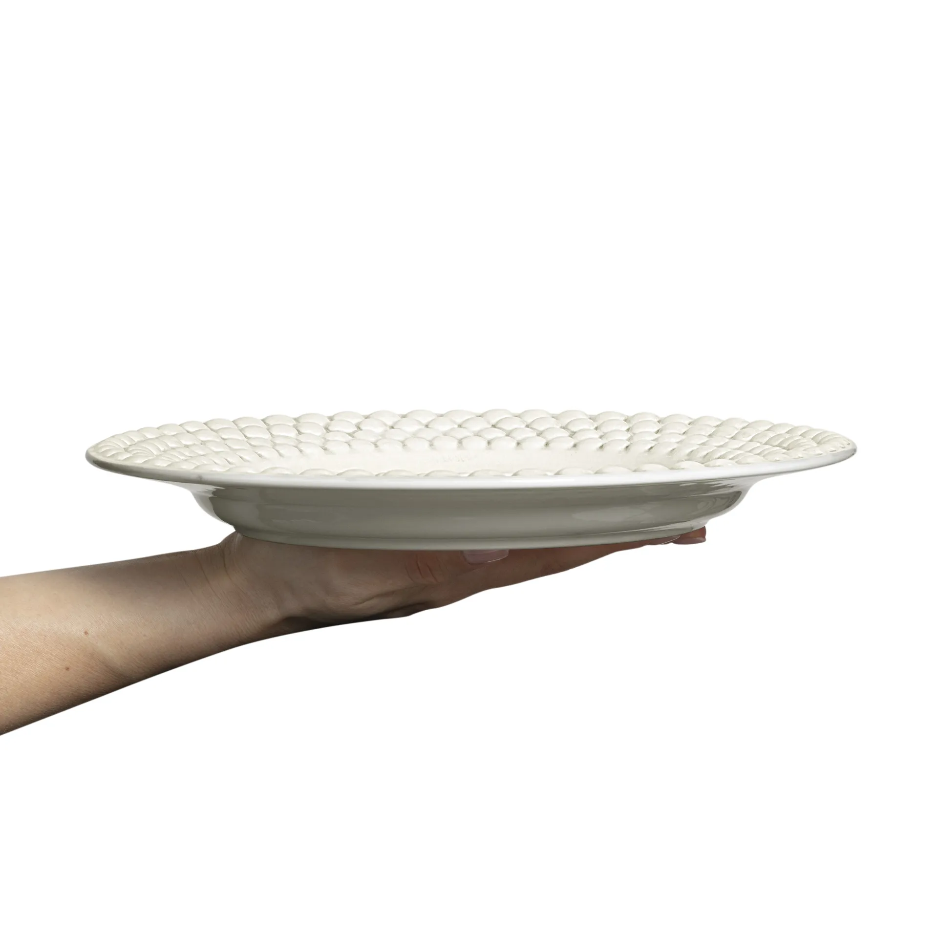 Bubbles plate 28 cm, Sand Mateus