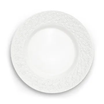 Lace plate 32 cm - White - Mateus
