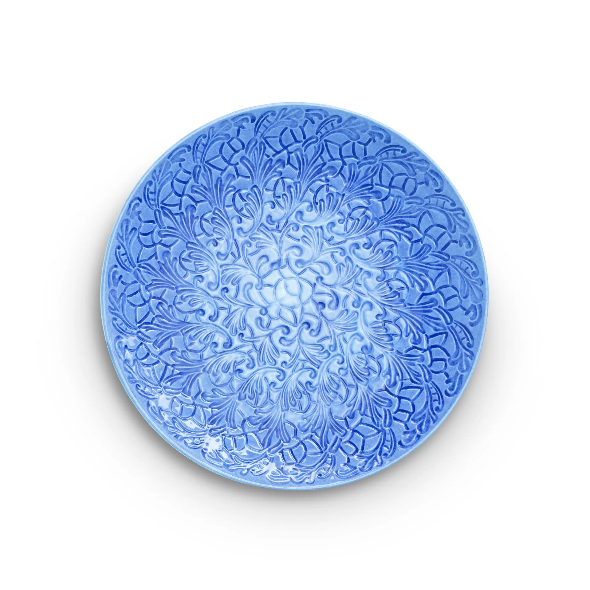 Lace saucer 34 cm, Light blue Mateus