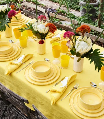 MSY plate 20 cm - Yellow - Mateus