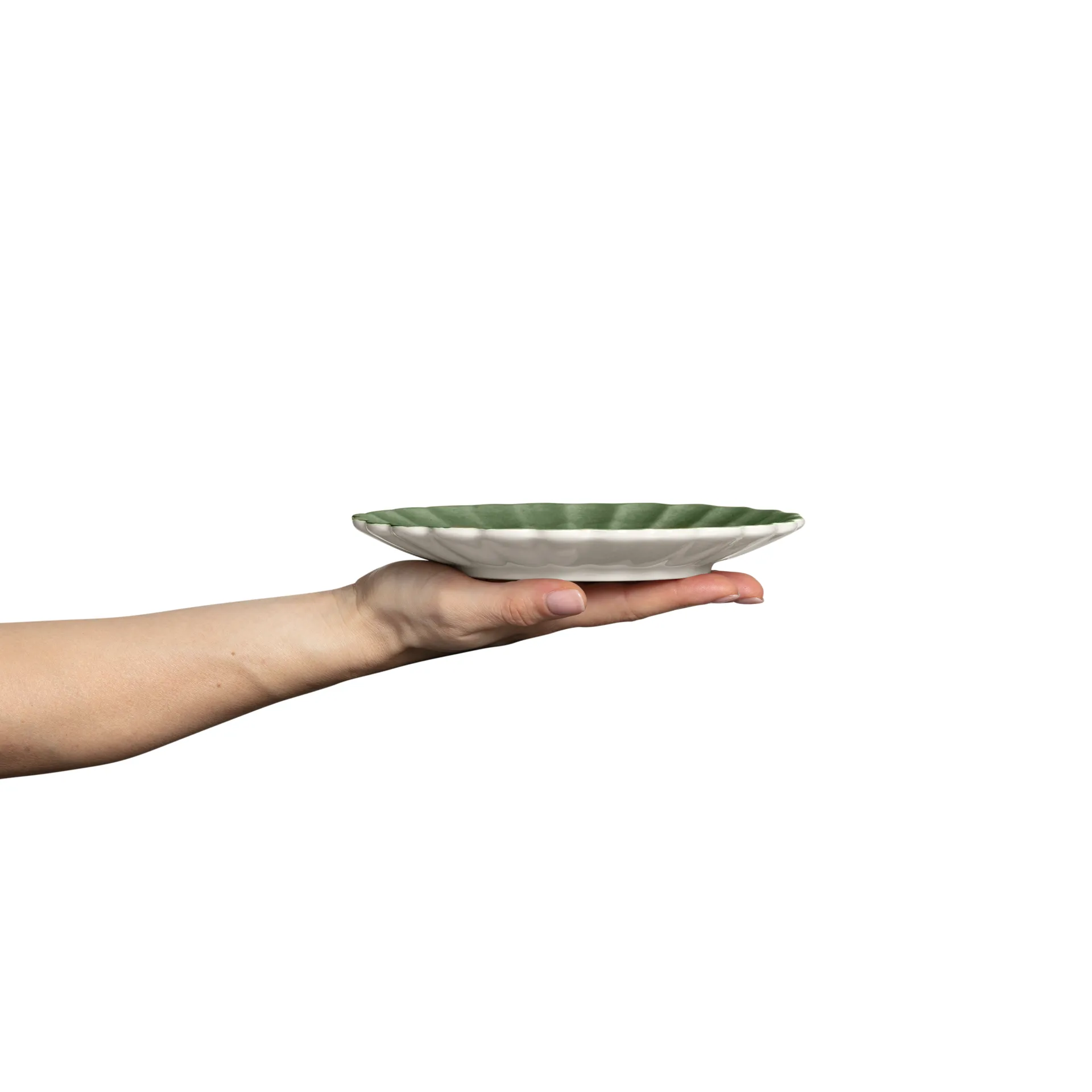 Oyster plate 20 cm, Forest green Mateus