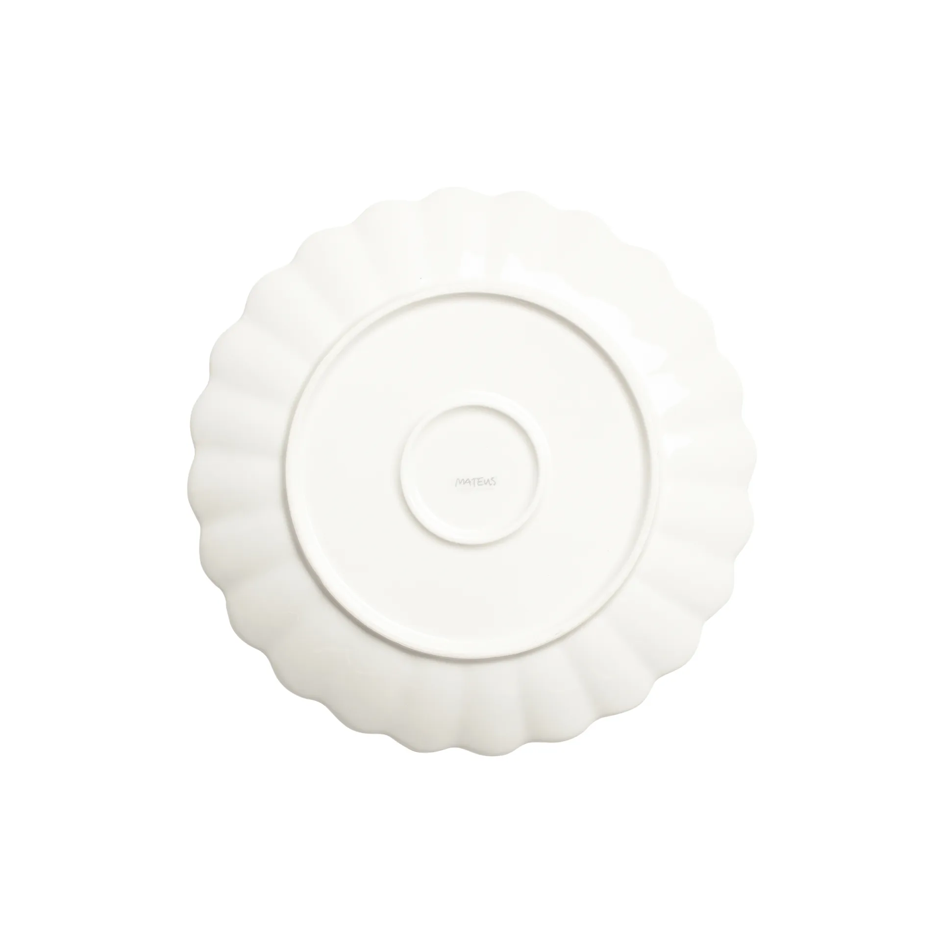 Oyster plate 28 cm, Green Mateus