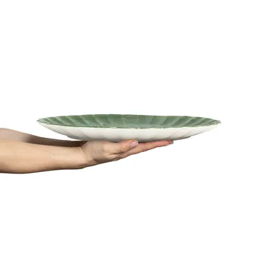 Oyster saucer 30x35 cm - Forest green - Mateus