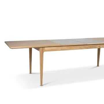 Höllviken dining table - oak, white pigmented matte lacquer - Mavis