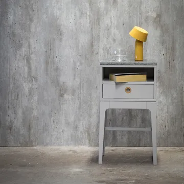 Höllviken high leg bedside table - light gray - Mavis