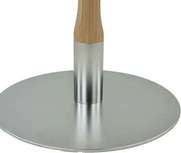 Red coffee table ⌀70 cm - White pigmented matte lacquered oak - Mavis