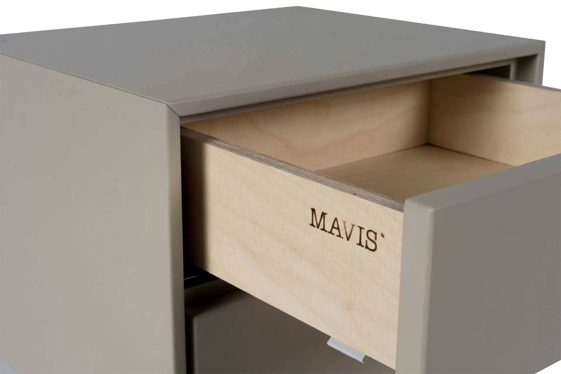 Volt bedside table wall-mounted, Beige-black Mavis