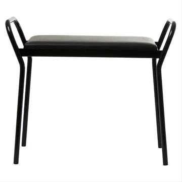 Anyone stool - Black-black leather - Maze