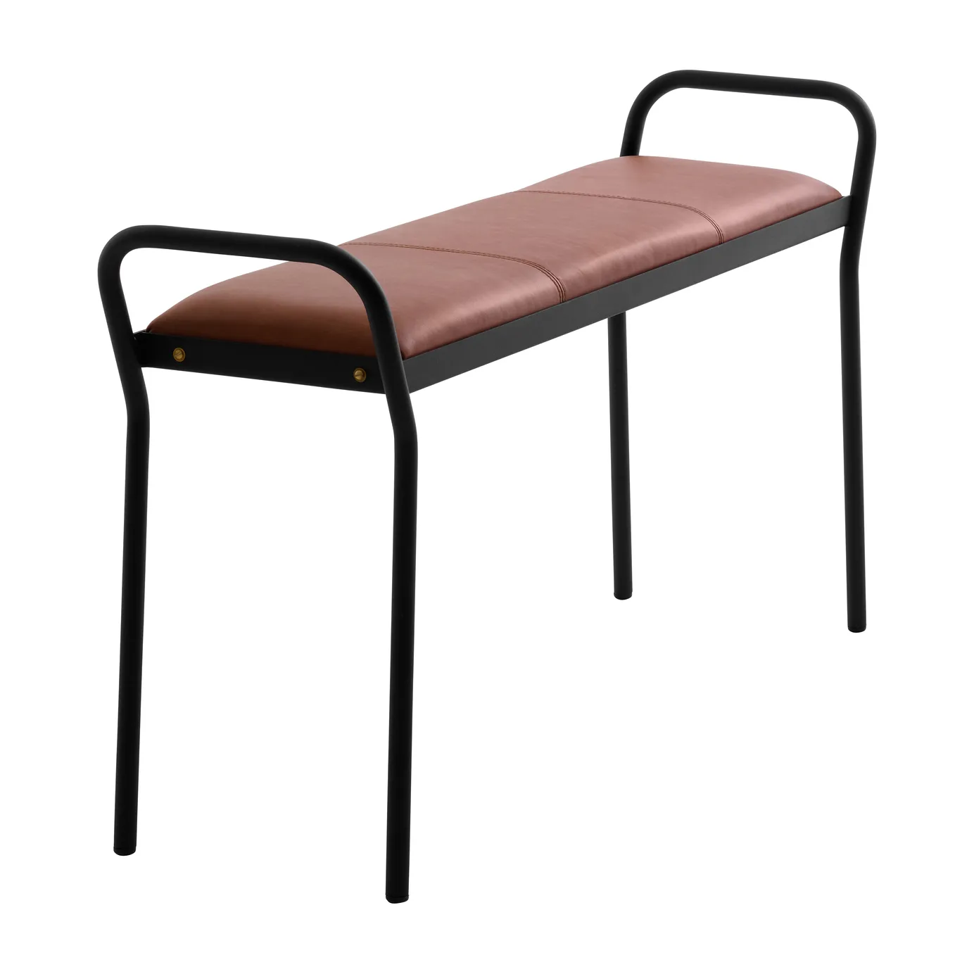 Anytwo stool, Black-vintage cognac Maze