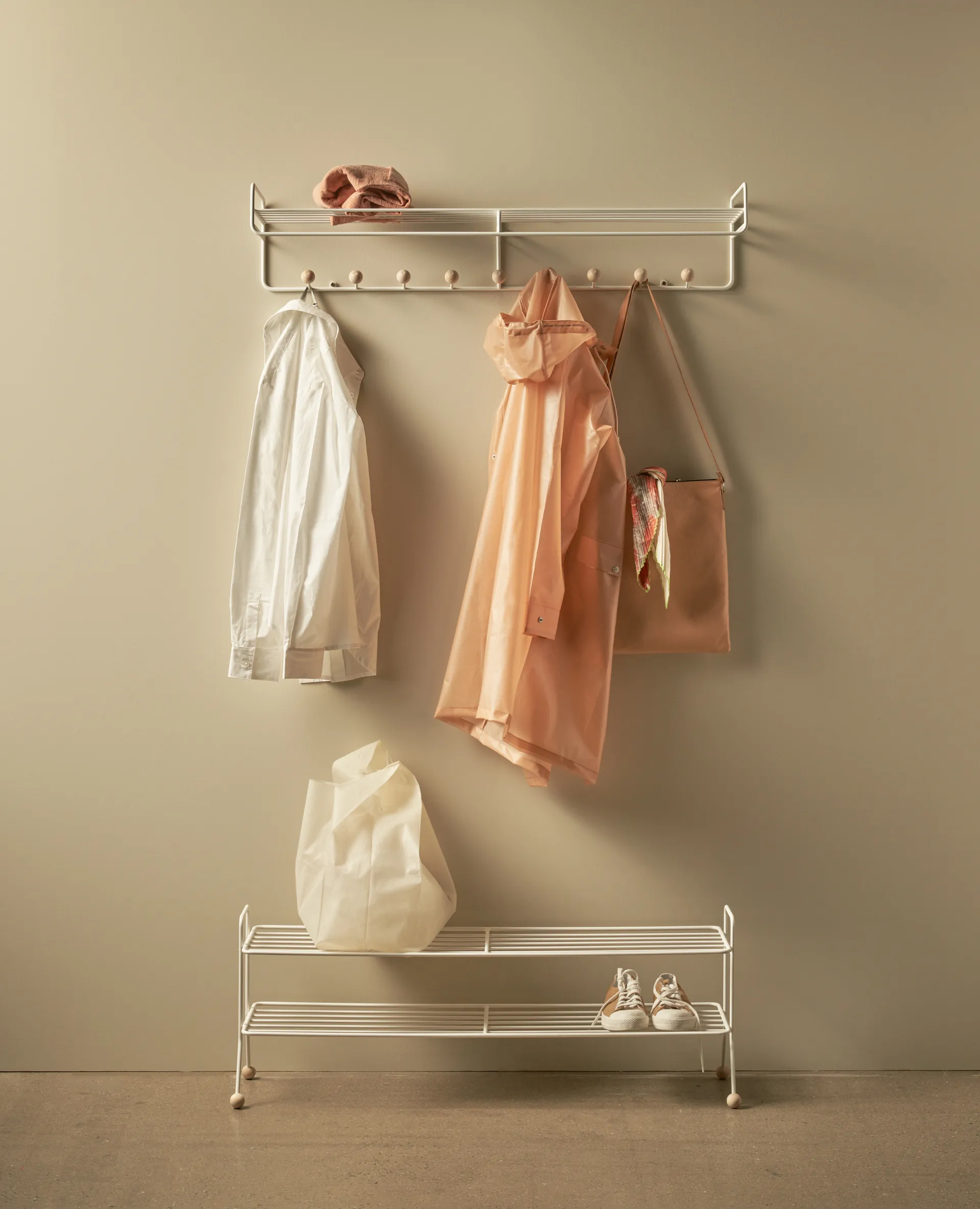 Bill Hat rack L hat rack, White Maze