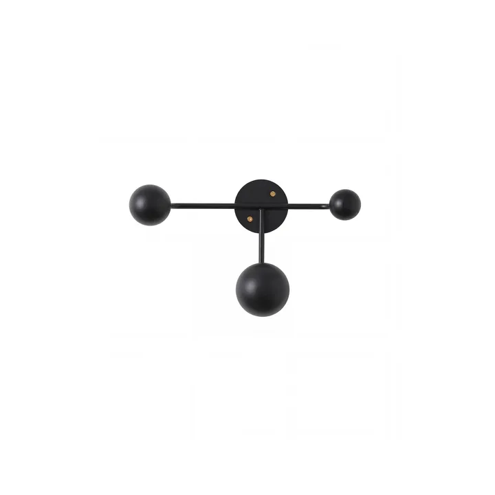 Bill Triple coat rack - Black - Maze