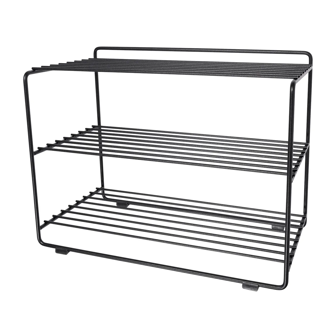 Downtown shoe shelf, Black Maze