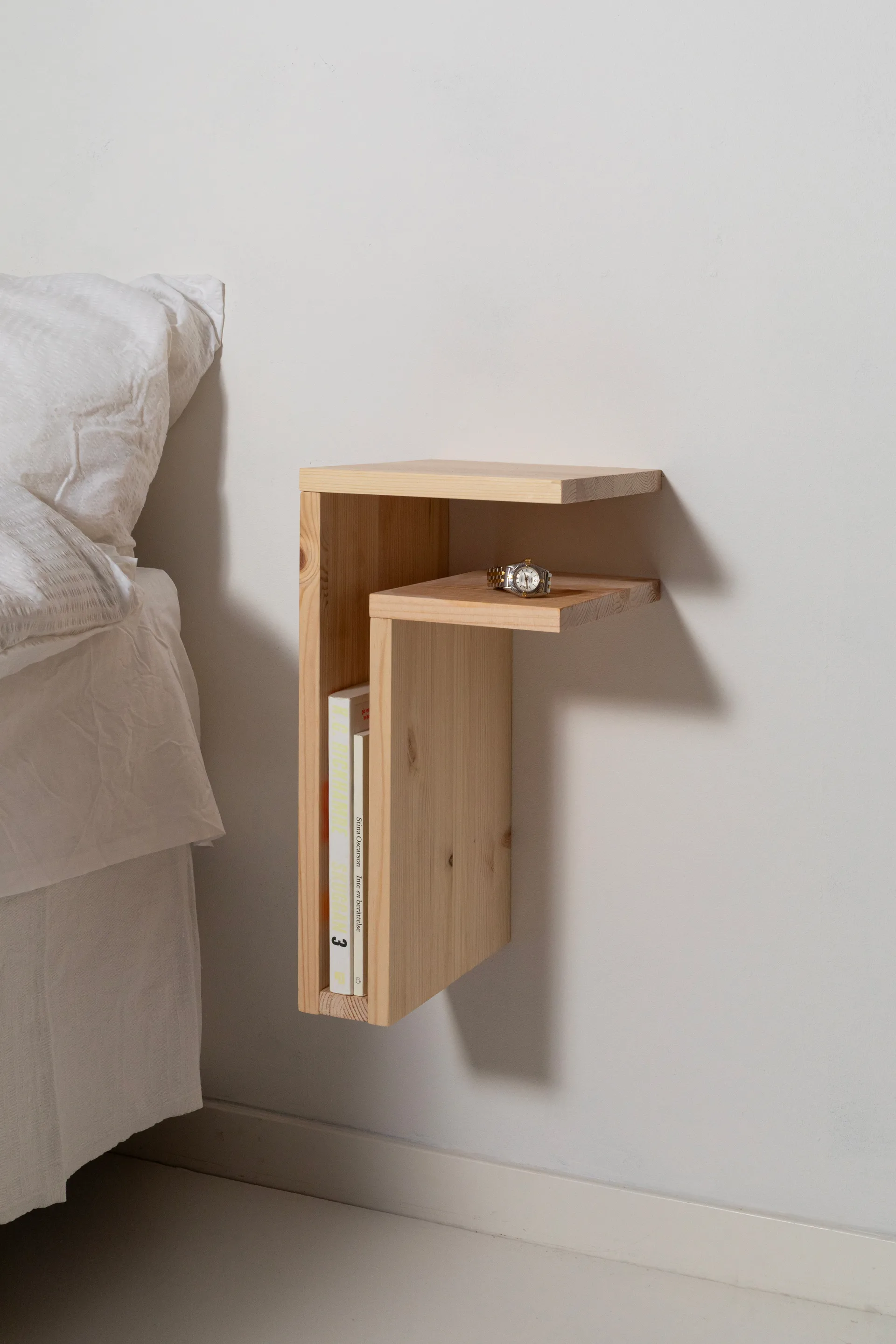 F-shelf Play DIY wall shelf, Pine, right Maze
