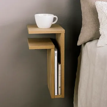 F-shelf wall shelf oak - Shelf left - Maze