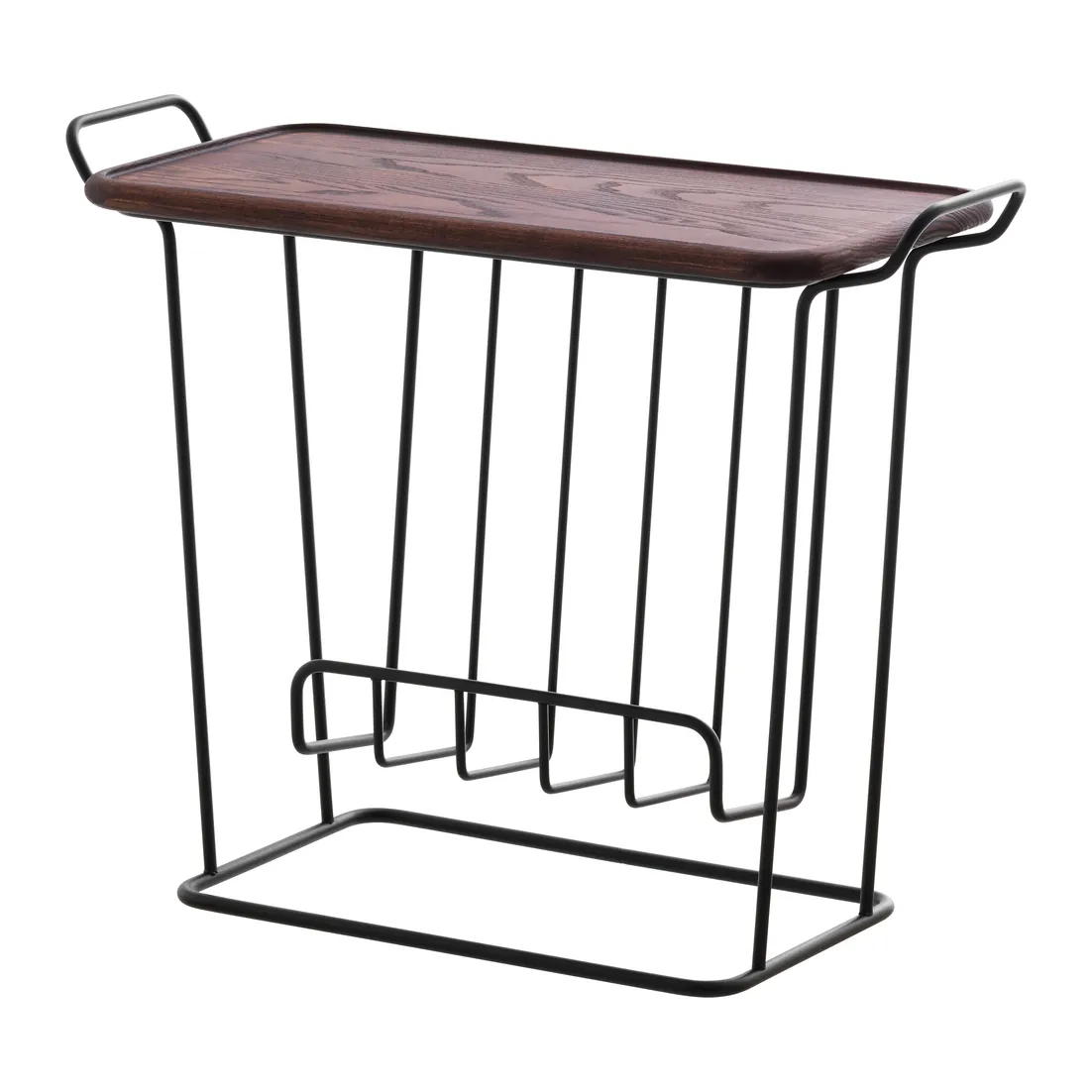 Minnie Mae Wood tray table, black-dark ash wod Maze