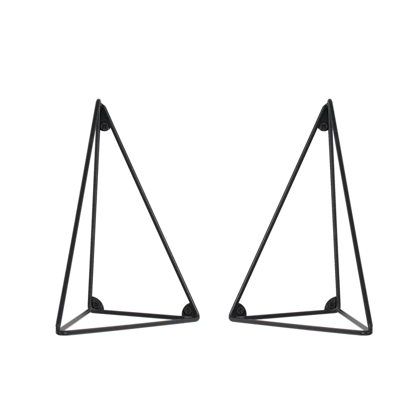 Pythagoras brackets, 2-pack, black Maze